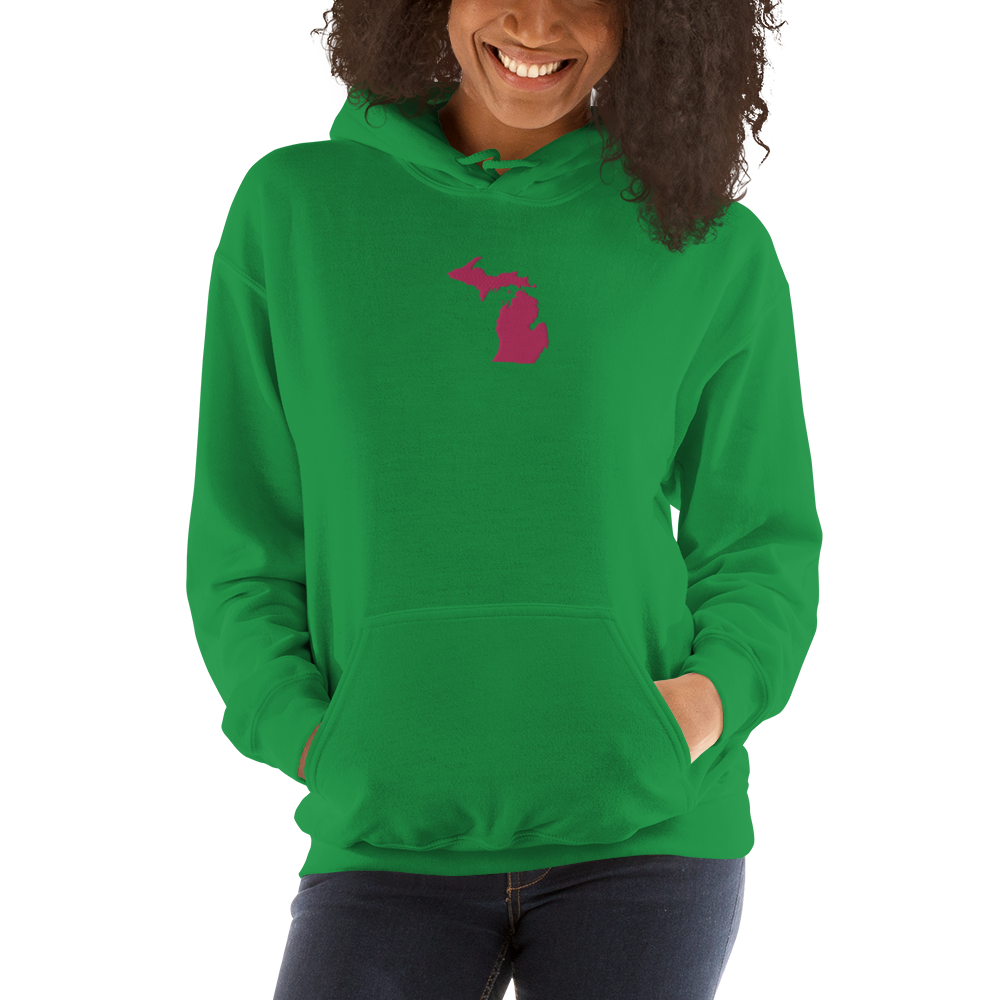 Michigan Hoodie (w/ Pink MI Outline) | Unisex Standard - Emb.