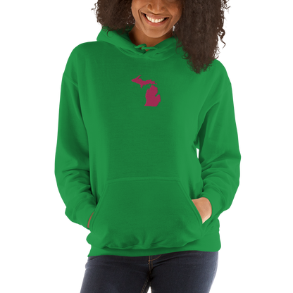 Michigan Hoodie (w/ Pink MI Outline) | Unisex Standard - Emb.