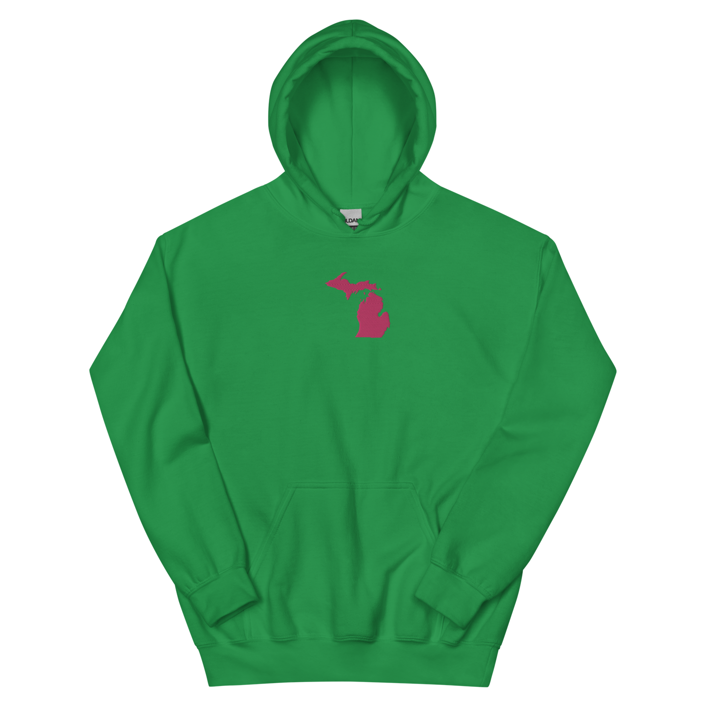 Michigan Hoodie (w/ Pink MI Outline) | Unisex Standard - Emb.