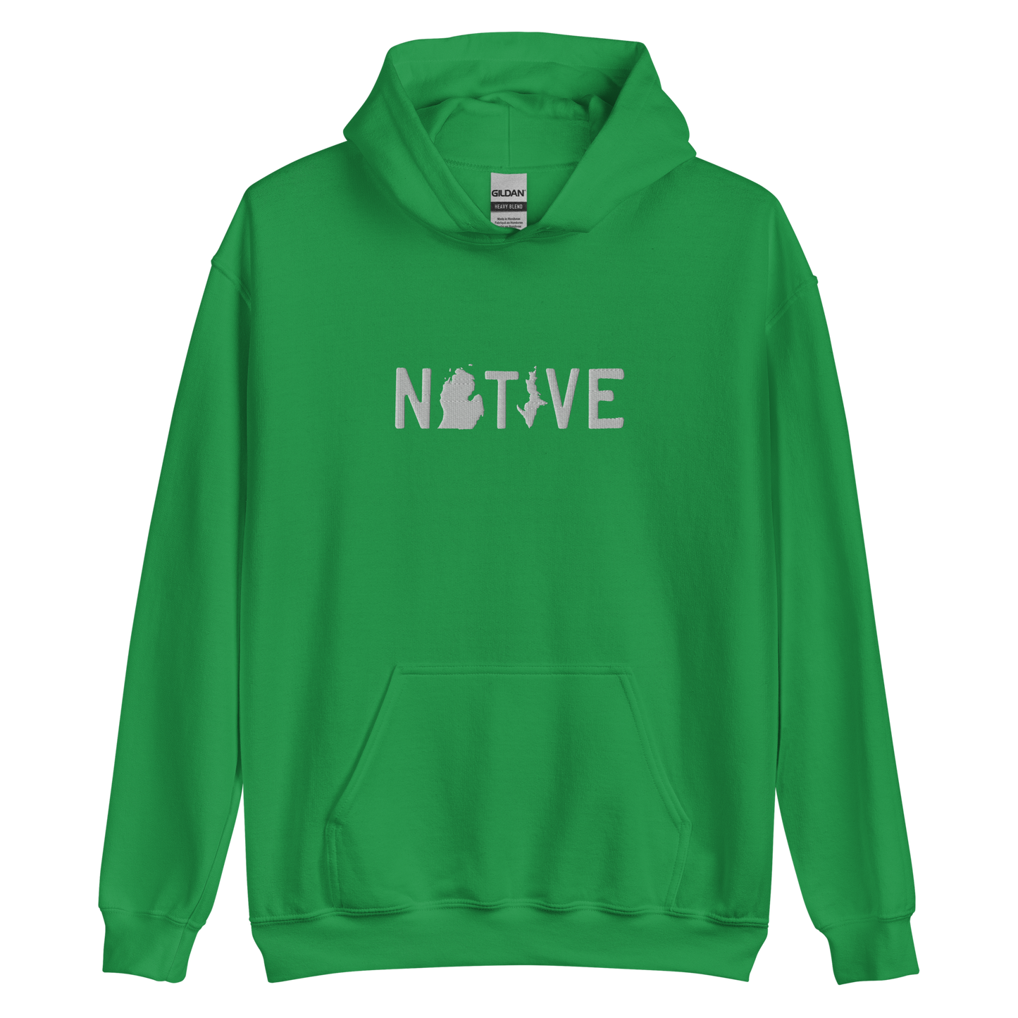 Michigan 'Native' Hoodie (Licence Plate Font) | Unisex Standard - Emb.