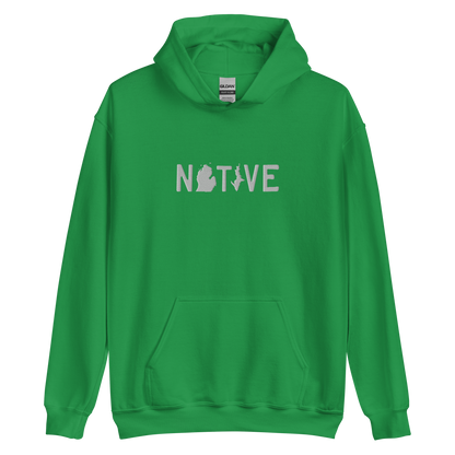 Michigan 'Native' Hoodie (Licence Plate Font) | Unisex Standard - Emb.