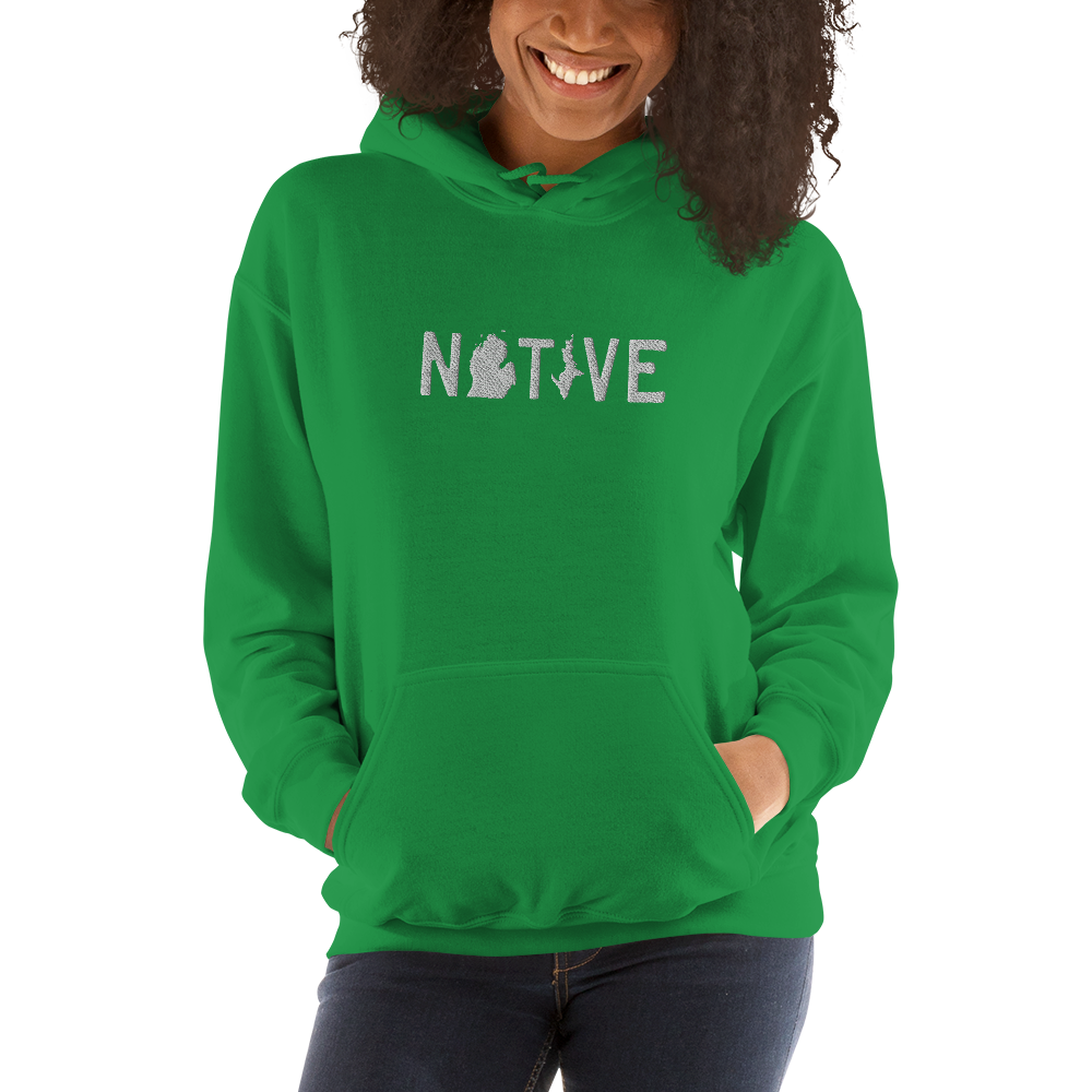 Michigan 'Native' Hoodie (Licence Plate Font) | Unisex Standard - Emb.