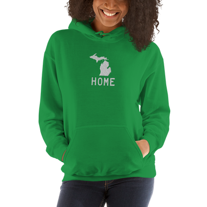 Michigan 'Home' Hoodie (Licence Plate Font) | Unisex Standard - Emb.