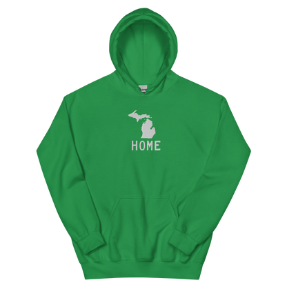 Michigan 'Home' Hoodie (Licence Plate Font) | Unisex Standard - Emb.