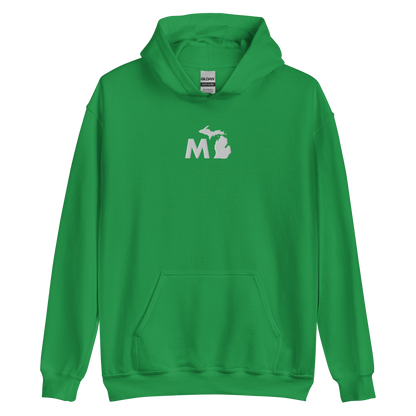 Michigan 'MI' Hoodie (Geometric Sans Font) | Unisex Standard - Emb.