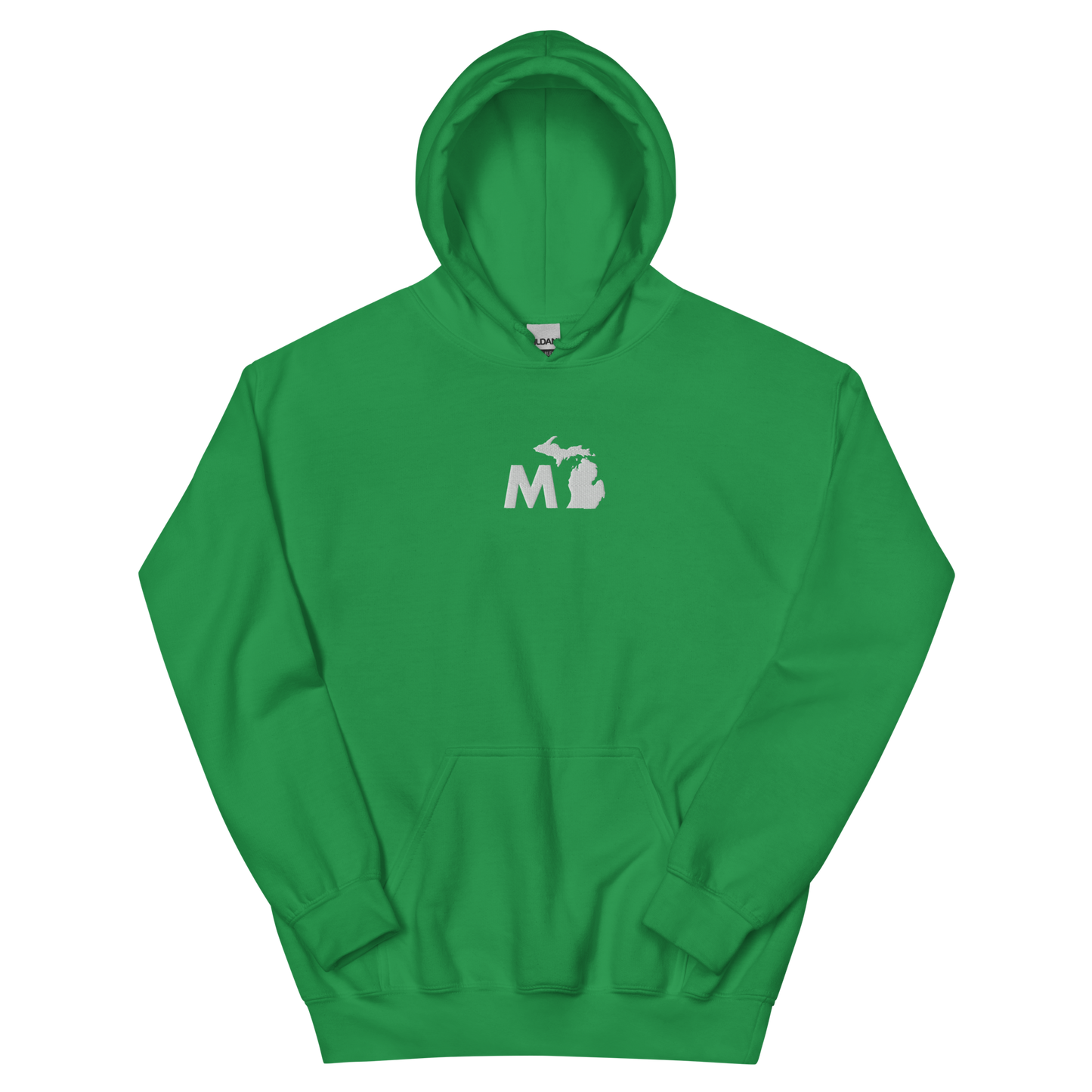 Michigan 'MI' Hoodie (Geometric Sans Font) | Unisex Standard - Emb.