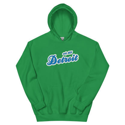 'Detroit EST. 1701' Hoodie (Azure Script Font) | Unisex Standard