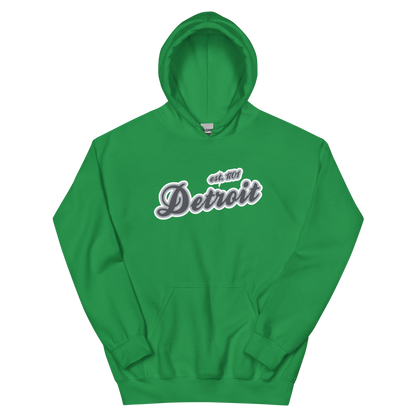 'Detroit EST. 1701' Hoodie (Iron Ore Grey Script Font) | Unisex Standard