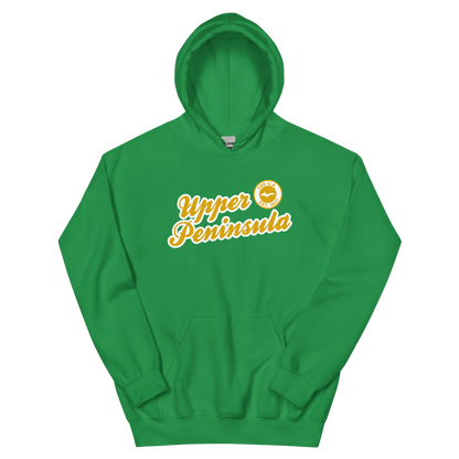 'Upper Peninsula EST. 1837' Hoodie (Gold Script Font) | Unisex Standard