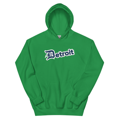 'Detroit' Hoodie (Navy w/ Old English 'D') | Unisex Standard