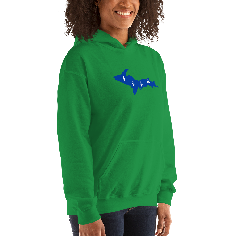 Michigan Upper Peninsula Hoodie (w/ UP Quebec Flag Outline) | Unisex Standard