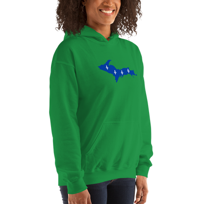 Michigan Upper Peninsula Hoodie (w/ UP Quebec Flag Outline) | Unisex Standard