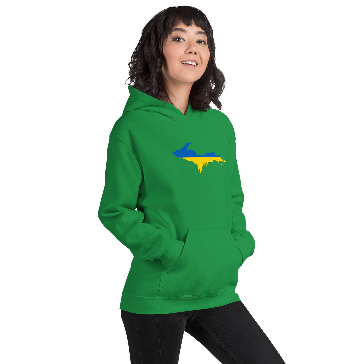 Michigan Upper Peninsula Hoodie (w/ UP Ukraine Outline) | Unisex Standard