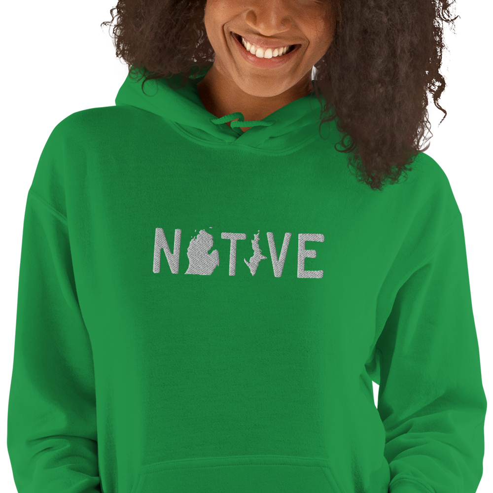 Michigan 'Native' Hoodie (Licence Plate Font) | Unisex Standard - Emb.