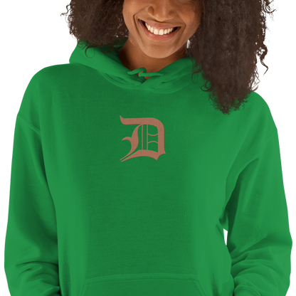 Detroit 'Old English D' Hoodie (Copper Color) | Unisex Standard - Emb.