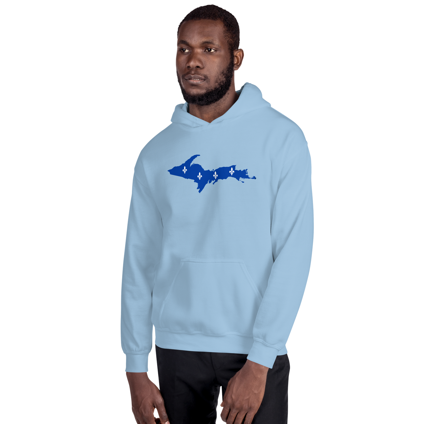 Michigan Upper Peninsula Hoodie (w/ UP Quebec Flag Outline) | Unisex Standard