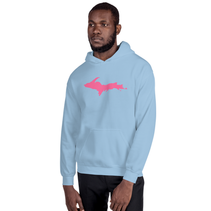 Michigan Upper Peninsula Hoodie (w/ Pink UP Outline) | Unisex Standard