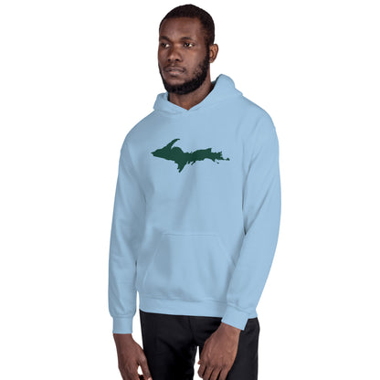 Michigan Upper Peninsula Hoodie (w/ Green UP Outline) | Unisex Standard