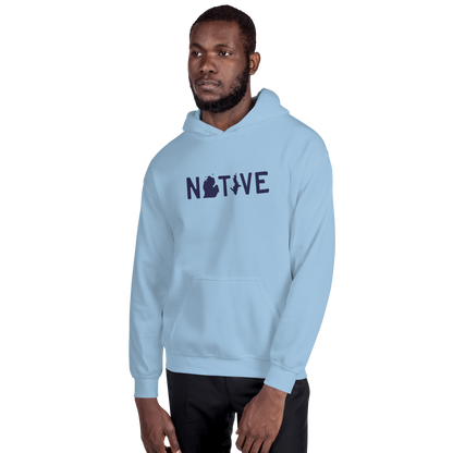 Michigan 'Native' Hoodie (Licence Plate Font) | Unisex Standard - Emb.