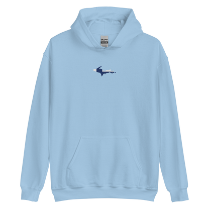 Michigan Upper Peninsula Hoodie (w/ Embroidered UP Finland Flag Outline) | Unisex Standard