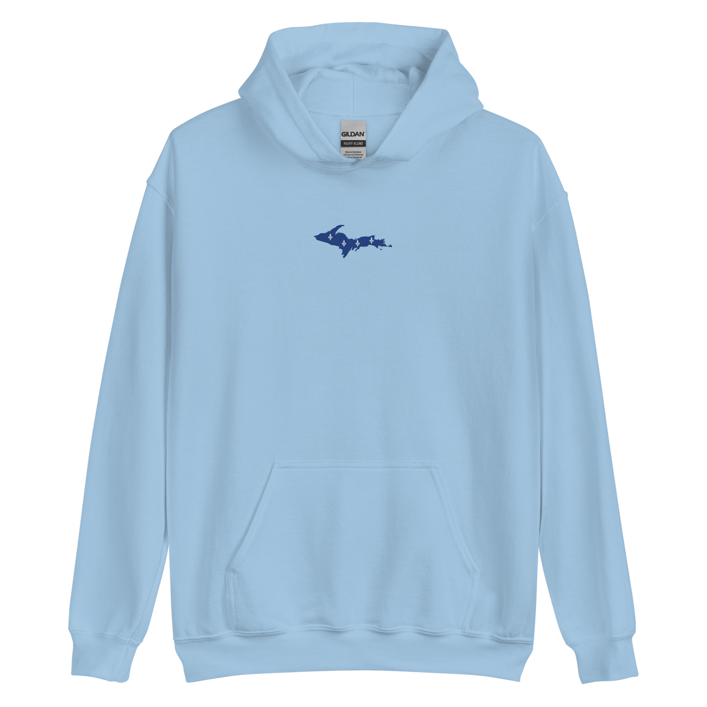 Michigan Upper Peninsula Hoodie (w/ Embroidered UP Quebec Flag Outline) | Unisex Standard