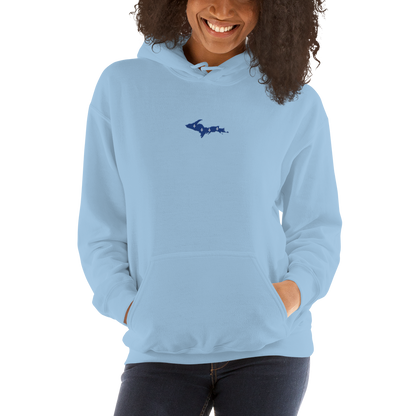 Michigan Upper Peninsula Hoodie (w/ Embroidered UP Quebec Flag Outline) | Unisex Standard