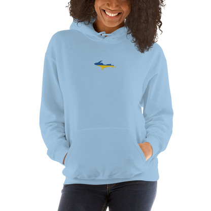 Michigan Upper Peninsula Hoodie (w/ Embroidered UP Ukraine Flag Outline) | Unisex Standard