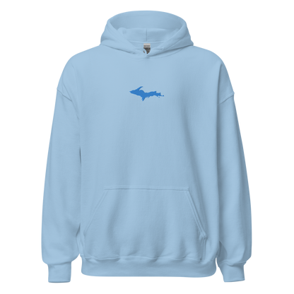 Michigan Upper Peninsula Hoodie (w/ Embroidered Azure UP Outline) | Unisex Standard