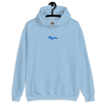 Michigan Upper Peninsula Hoodie (w/ Embroidered Azure UP Outline) | Unisex Standard