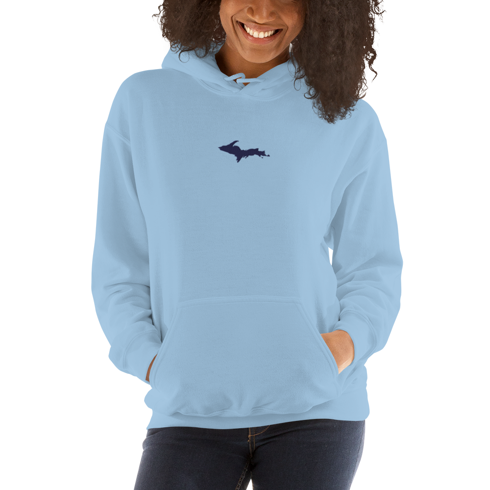 Michigan Upper Peninsula Hoodie (w/ Embroidered UP Outline) | Unisex Standard