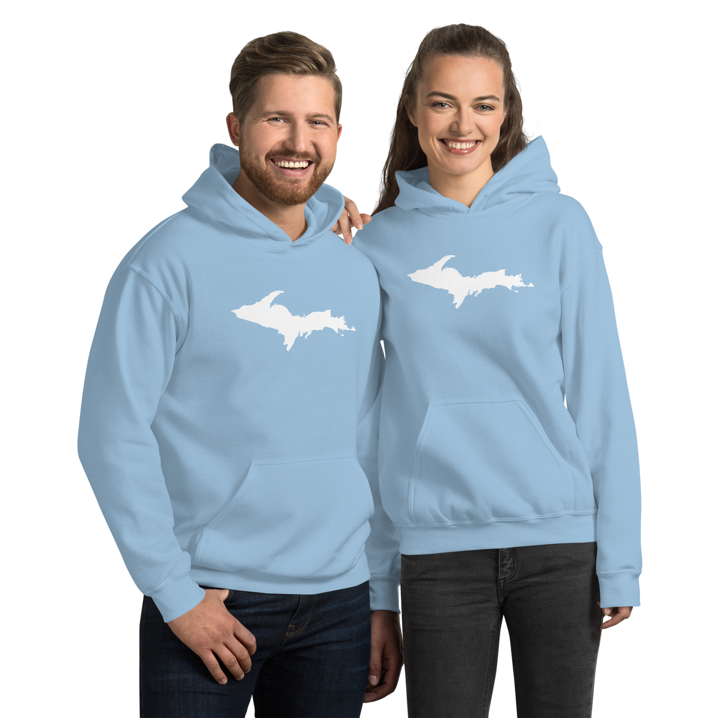 Michigan Upper Peninsula Hoodie (w/ UP Outline) | Unisex Standard