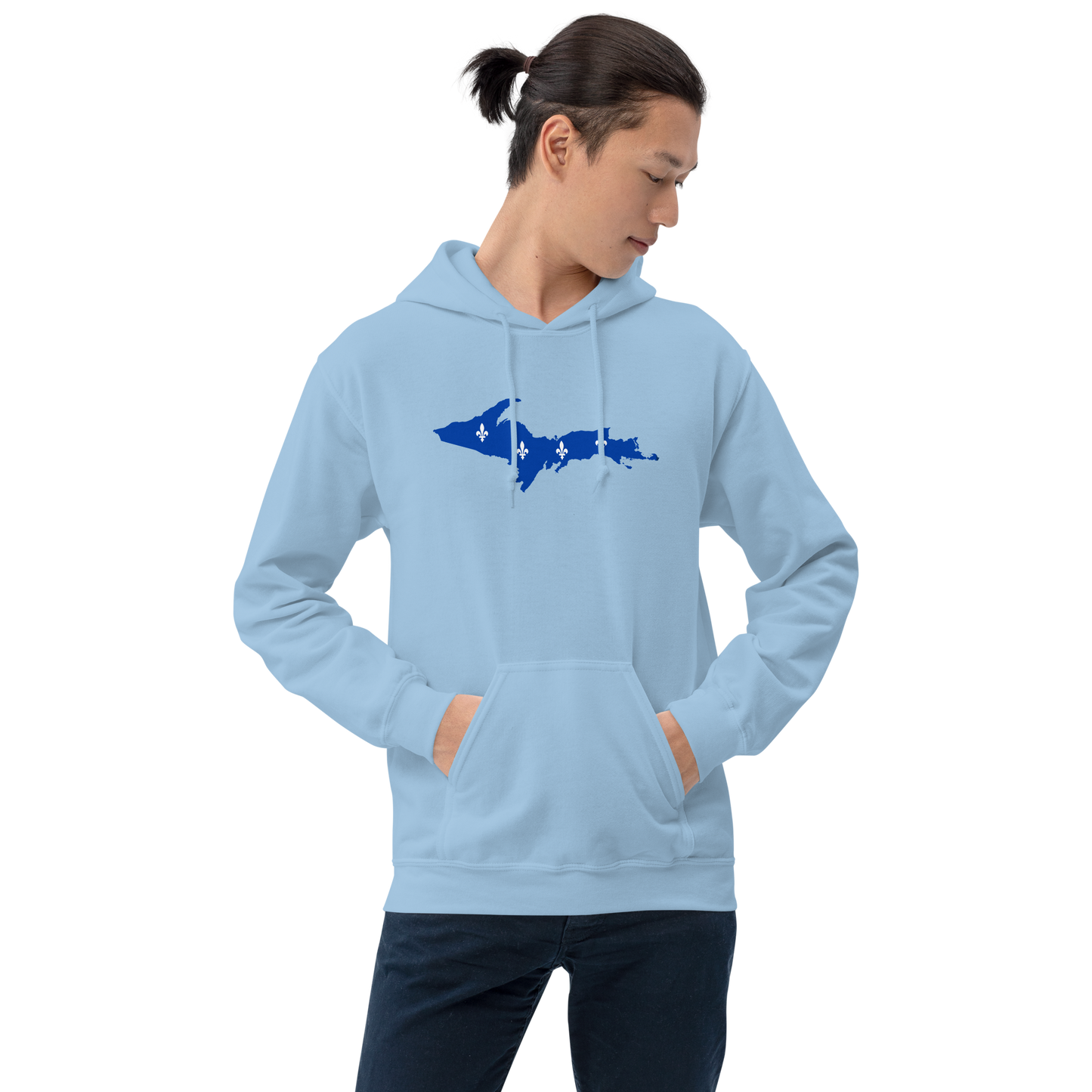 Michigan Upper Peninsula Hoodie (w/ UP Quebec Flag Outline) | Unisex Standard