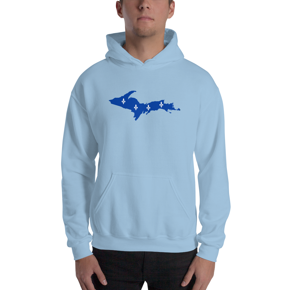 Michigan Upper Peninsula Hoodie (w/ UP Quebec Flag Outline) | Unisex Standard