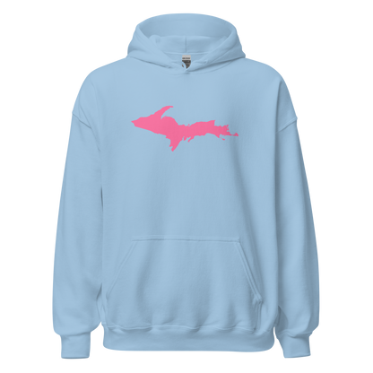 Michigan Upper Peninsula Hoodie (w/ Pink UP Outline) | Unisex Standard