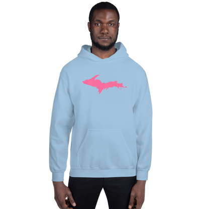 Michigan Upper Peninsula Hoodie (w/ Pink UP Outline) | Unisex Standard