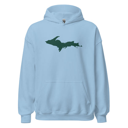 Michigan Upper Peninsula Hoodie (w/ Green UP Outline) | Unisex Standard