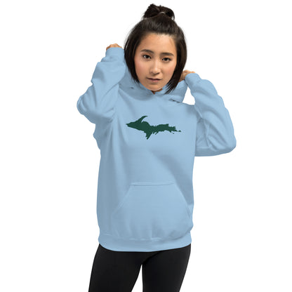 Michigan Upper Peninsula Hoodie (w/ Green UP Outline) | Unisex Standard