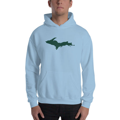 Michigan Upper Peninsula Hoodie (w/ Green UP Outline) | Unisex Standard