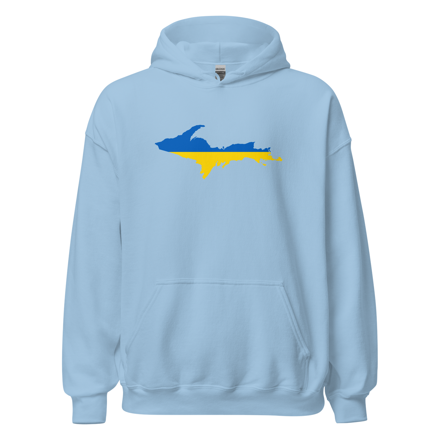 Michigan Upper Peninsula Hoodie (w/ UP Ukraine Outline) | Unisex Standard