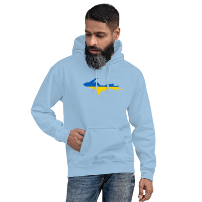 Michigan Upper Peninsula Hoodie (w/ UP Ukraine Outline) | Unisex Standard