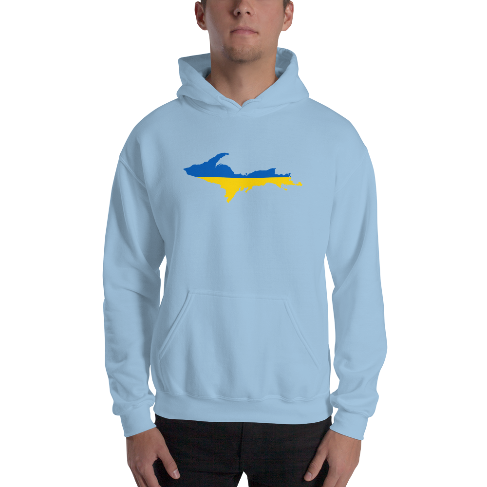 Michigan Upper Peninsula Hoodie (w/ UP Ukraine Outline) | Unisex Standard