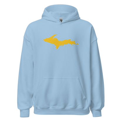 Michigan Upper Peninsula Hoodie (w/ Gold UP Outline) | Unisex Standard