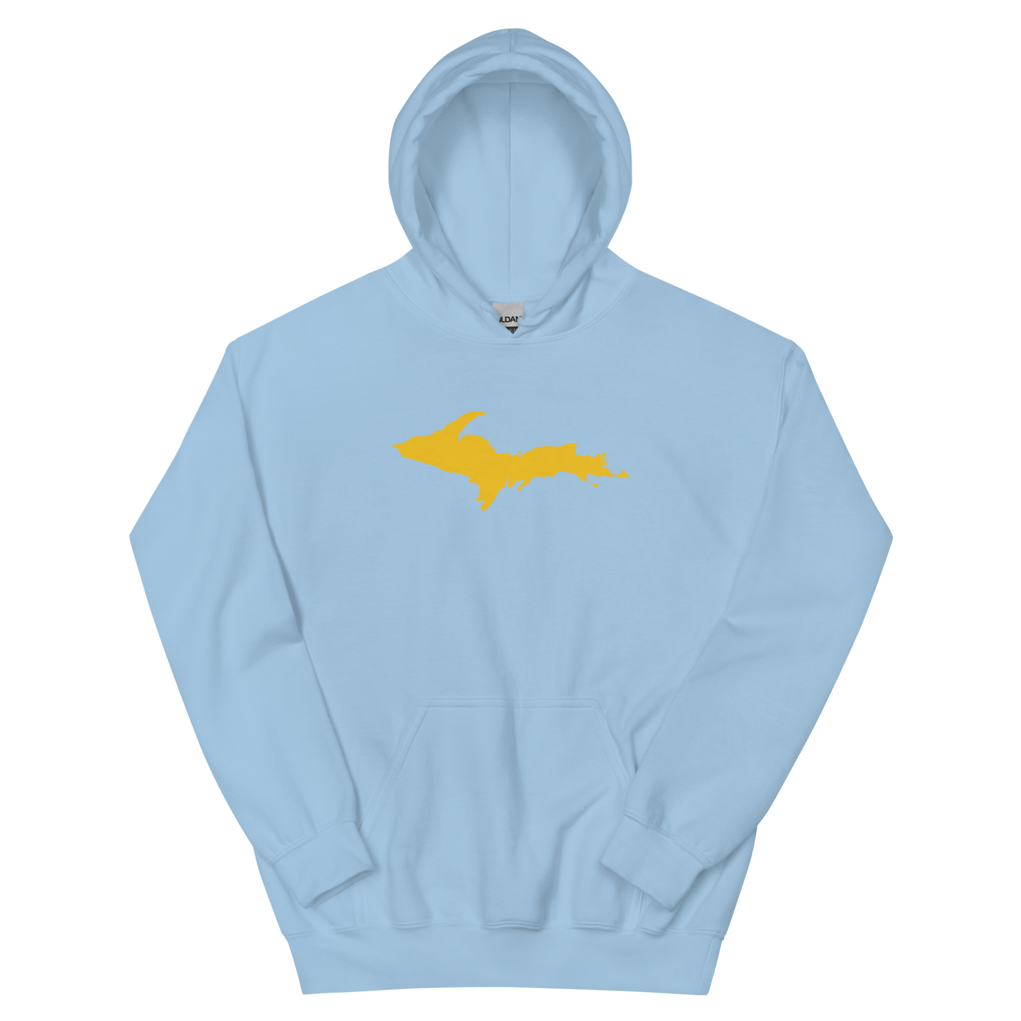 Michigan Upper Peninsula Hoodie (w/ Gold UP Outline) | Unisex Standard