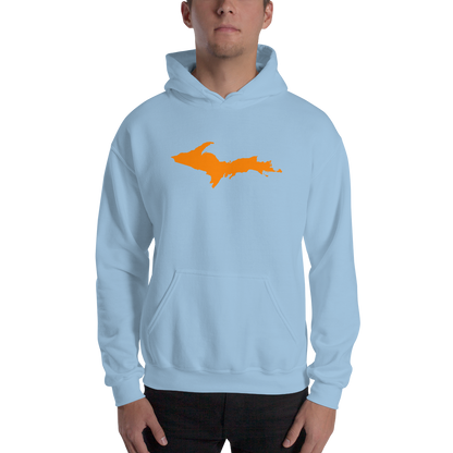 Michigan Upper Peninsula Hoodie (w/ Orange UP Outline) | Unisex Standard