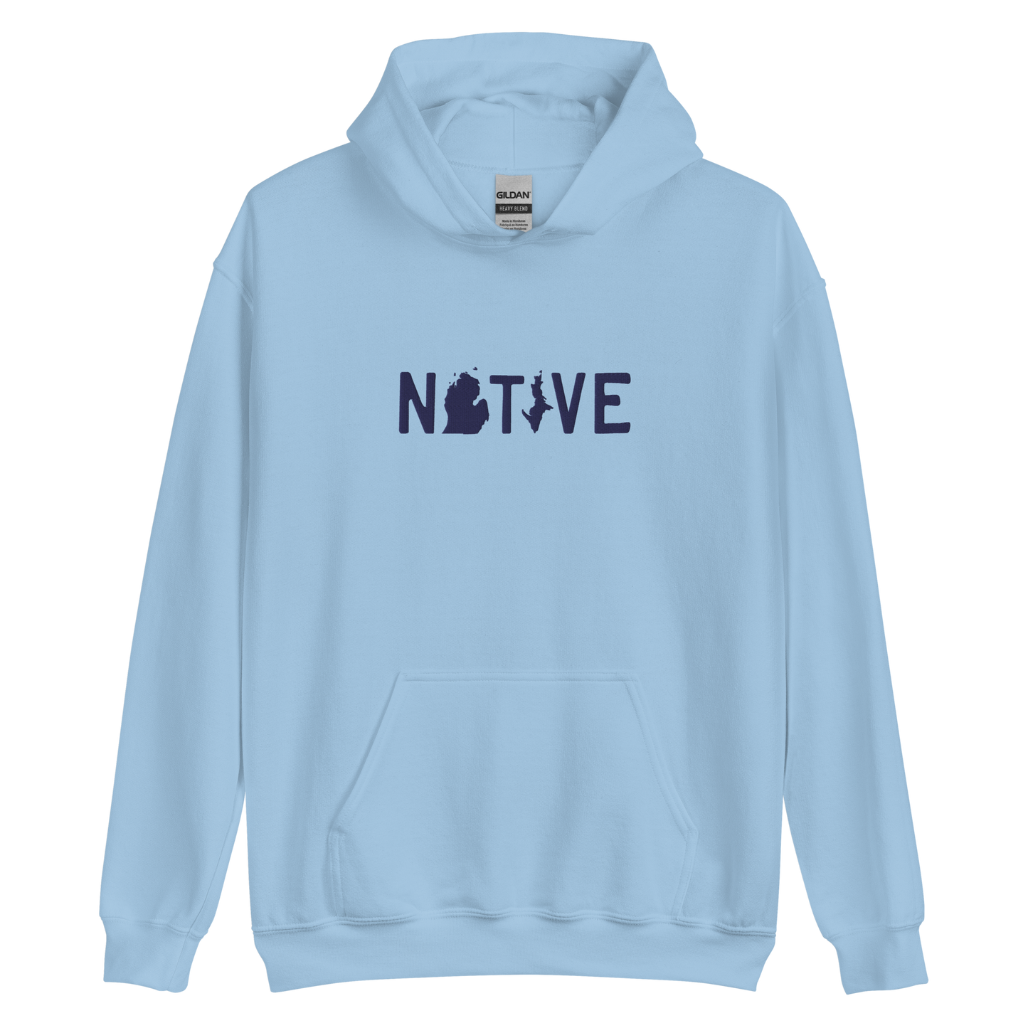 Michigan 'Native' Hoodie (Licence Plate Font) | Unisex Standard - Emb.