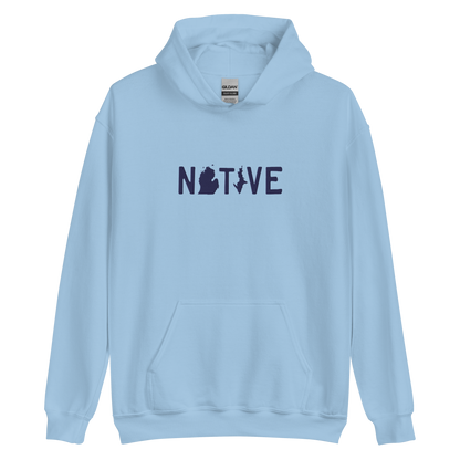 Michigan 'Native' Hoodie (Licence Plate Font) | Unisex Standard - Emb.