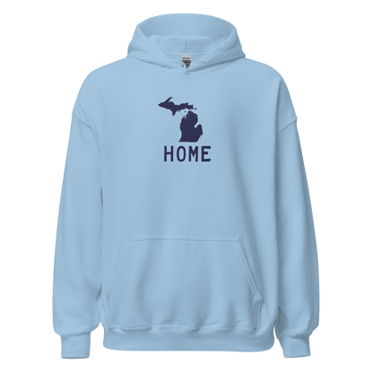 Michigan 'Home' Hoodie (Licence Plate Font) | Unisex Standard - Emb.