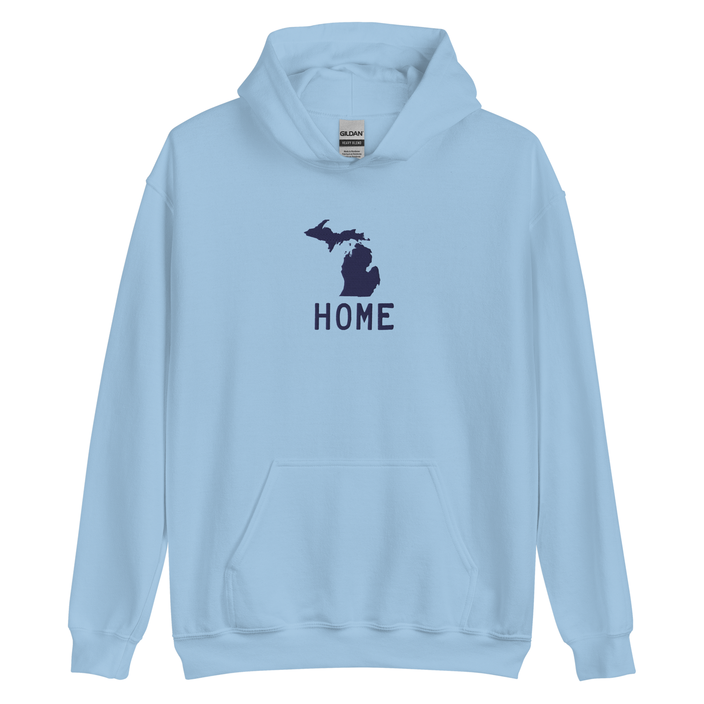 Michigan 'Home' Hoodie (Licence Plate Font) | Unisex Standard - Emb.