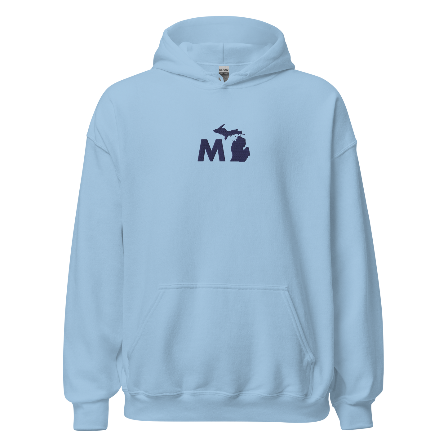 Michigan 'MI' Hoodie (Geometric Sans Font) | Unisex Standard - Emb.