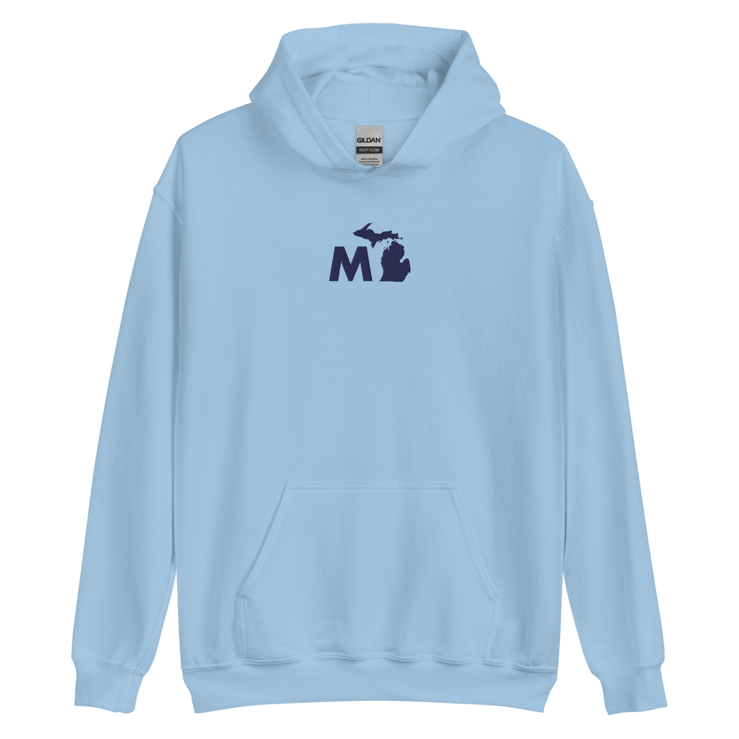 Michigan 'MI' Hoodie (Geometric Sans Font) | Unisex Standard - Emb.